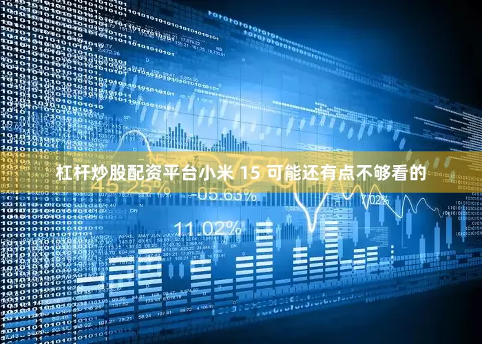 杠杆炒股配资平台小米 15 可能还有点不够看的