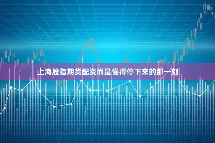 上海股指期货配资而是懂得停下来的那一刻